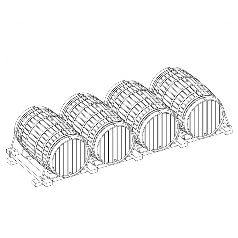 copy of Chargement de foudres pour wagon plat CFD