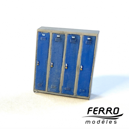 Modern industrial locker (4 lockers version)